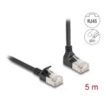 DeLock S/FTP Cat.6a (Gigabit) Καλώδιο Δικτύου Ethernet 5m Μαύρο 80290