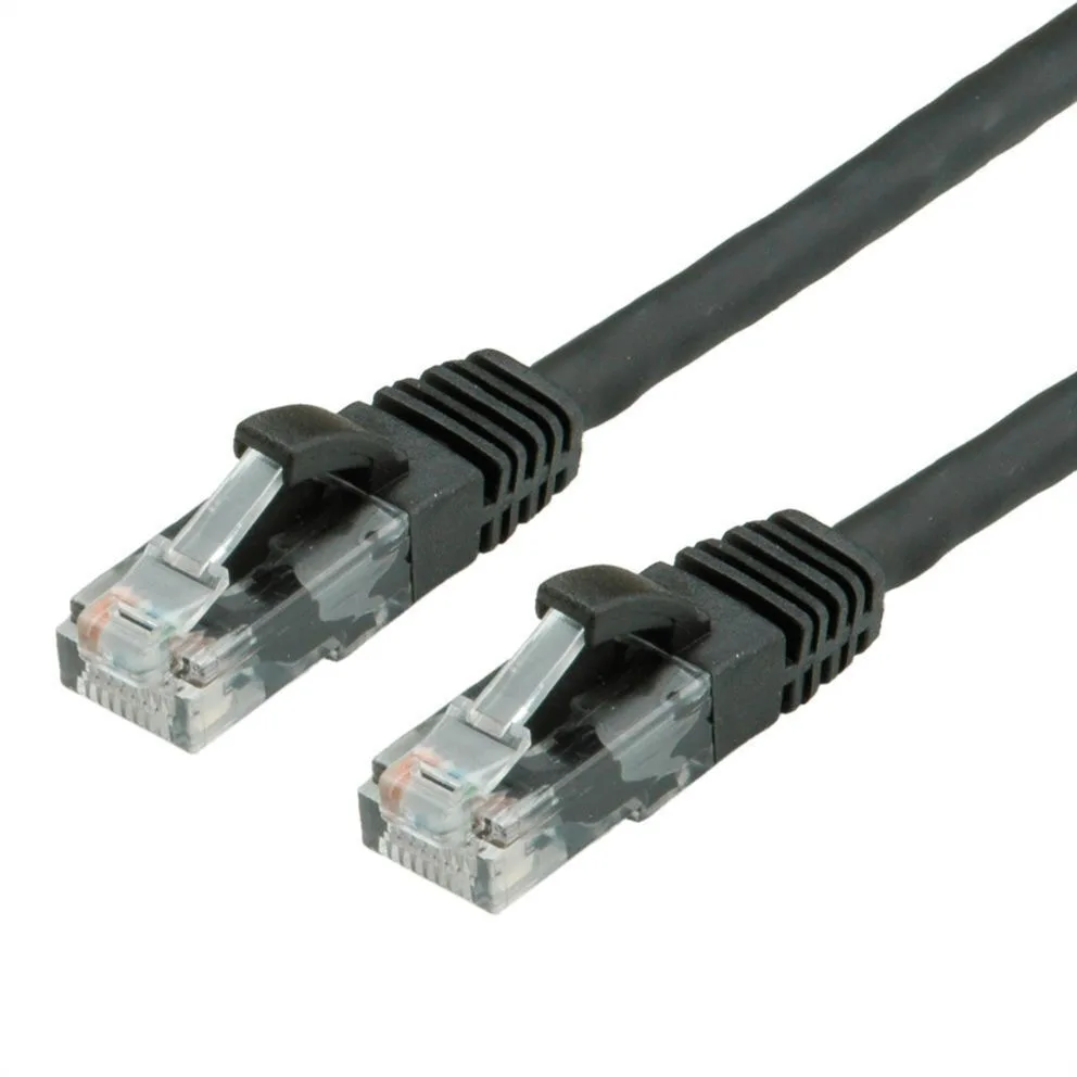Value U/UTP Cat.6 (Gigabit) Καλώδιο Δικτύου Ethernet 5m Μαύρο 21.99.1065 - Image 1