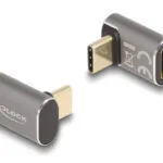 DeLock Μετατροπέας USB-C male σε USB-C female Γκρι 1τμχ 60054