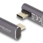 DeLock Μετατροπέας USB-C male σε USB-C female Γκρι 1τμχ 60048