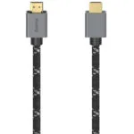 HAMA High Speed HDMI 2.1 Ultra High Speed 48Gbps 4K 120Hz HDR VRR Braided Cable HDMI male - HDMI male 2m Μαύρο 00200504
