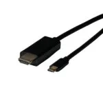 EFB HDMI 1.4 High Speed 1080p 120Hz Cable HDMI male - USB-C male 2m Μαύρο