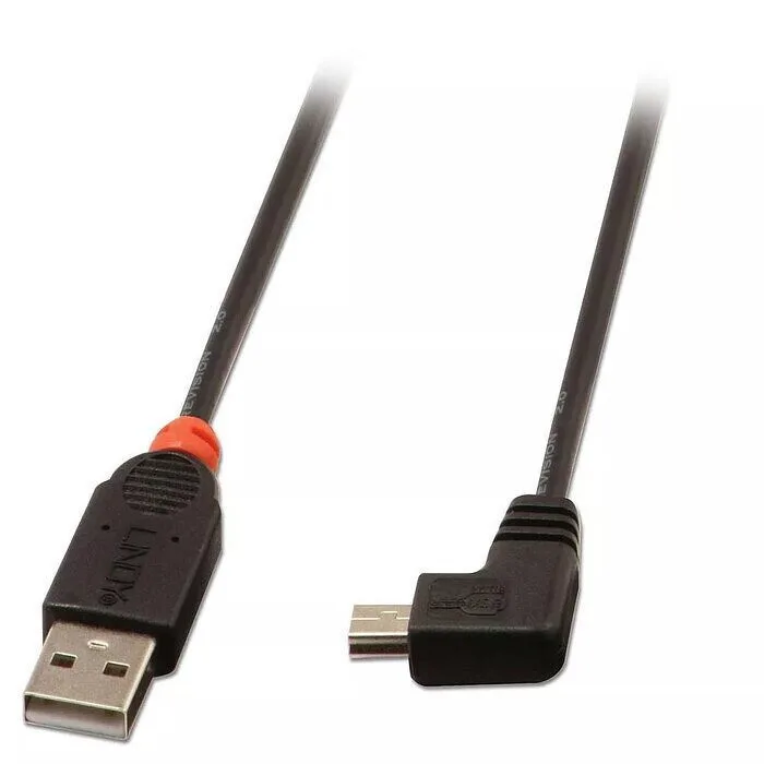Lindy USB 2.0 Cable USB-A male - mini USB-B male 1m (31971) - Image 1