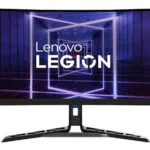 Lenovo Legion Y34wz-30 Ultrawide VA Gaming Monitor 34" QHD 3440x1440 165Hz με Χρόνο Απόκρισης 1ms GTG Ασημί