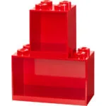 Παιδικό Ράφι Lego Τοίχου Κόκκινο 31.8x16x21εκ. 41171730