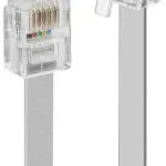 Lindy Flat Τηλεφωνικό Καλώδιο RJ11 6P4C 5m Γκρι (34225)