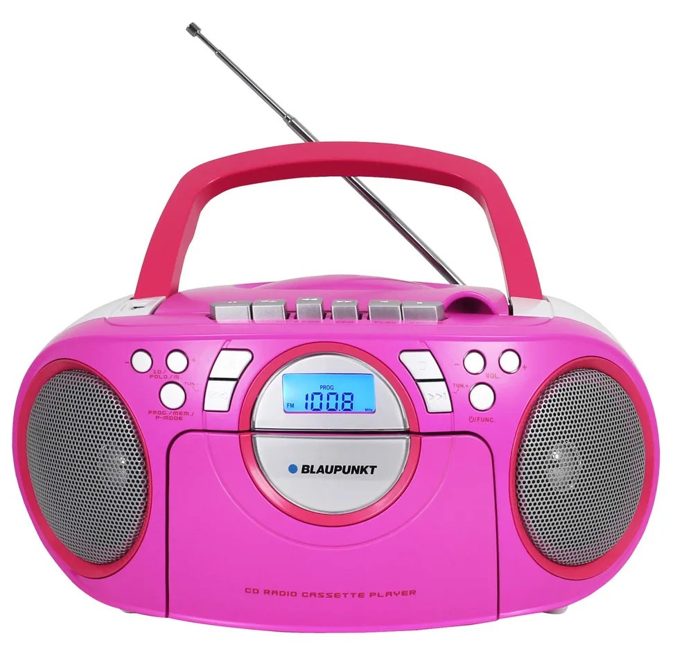 20240723131719_blaupunkt_forito_ichosystima_bb16pk_me_cd_mp3_usb_kasetofono_radiofono_se_roz_chroma.jpeg Blaupunkt BB16PK Φορητό Ηχοσύστημα με CD / MP3 / USB / Κασετόφωνο / Ραδιόφωνο σε Ροζ Χρώμα - Image 1