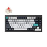 Keychron Q1M-M1 Max Q1M-M1 Ασύρματο Gaming Μηχανικό Πληκτρολόγιο 75% με Gateron Jupiter Red διακόπτες και RGB φωτισμό (Αγγλικό US)