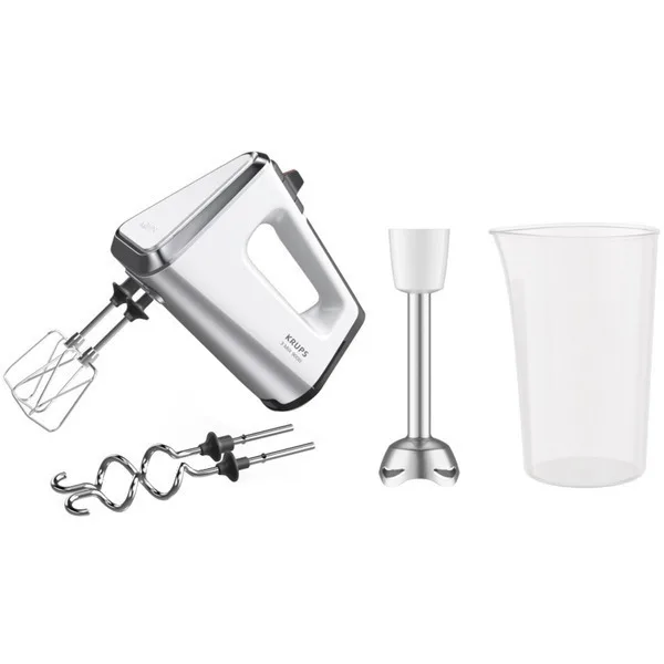 20240801163010_krups_gn9121_mixer_cheiros_750w_leyko.jpeg Krups 3 Mix 9000 Deluxe Μίξερ Χειρός 750W Λευκό - Image 1