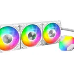 Montech HyperFlow Υδρόψυξη AIO CPU με 3 Ανεμιστήρες 120mm και ARGB Φωτισμό Λευκή