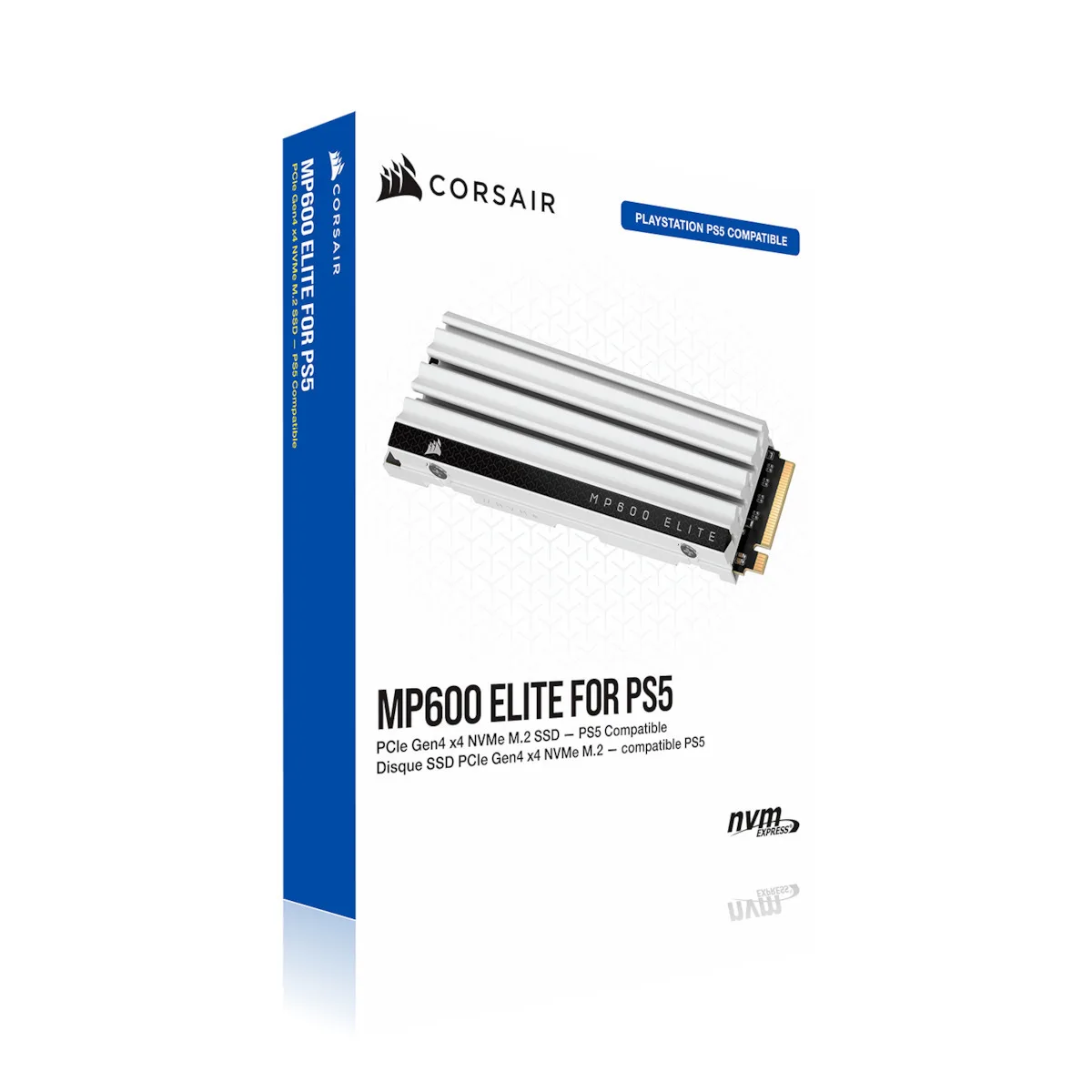 Corsair MP600 Elite SSD 2TB τύπου M.2 με σύνδεση PCI Express 4.0 και Ψύκτρα CSSD-F2000GBMP600ECS - Image 1