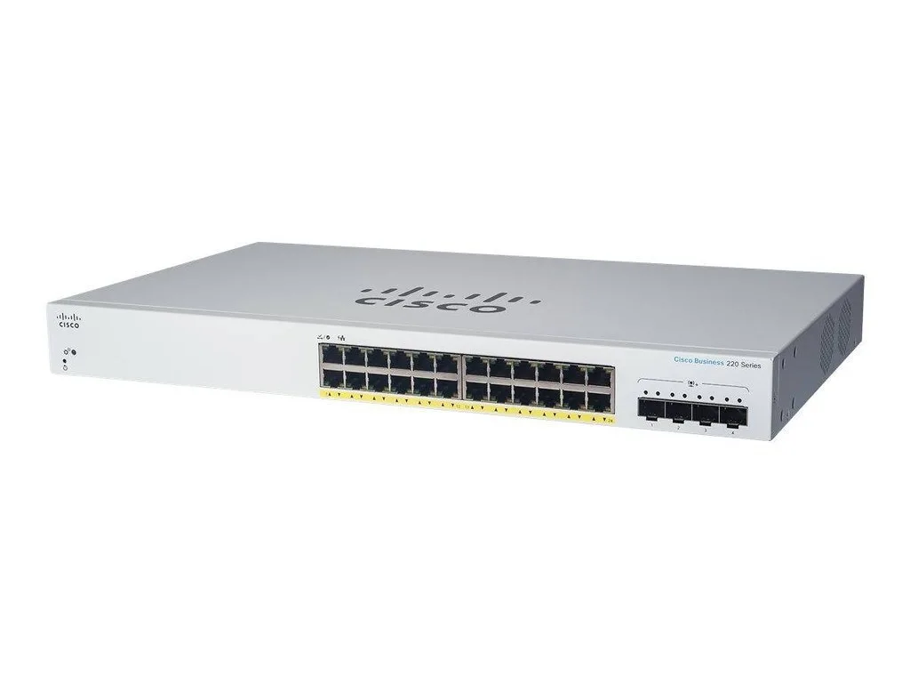 Cisco CBS220-24FP-4G-EU Managed L2 Switch με 24 Θύρες Gigabit (1Gbps) Ethernet και 4 SFP Θύρες - Image 1
