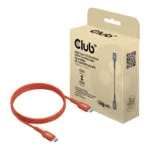 Club3D USB 2.0 Cable USB-C male - USB-C 240W PD Κόκκινο 1m CAC-1511