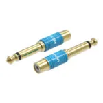 Vention Vdd-c03 Μετατροπέας 6.3mm male σε RCA female Μπλε 1τμχ