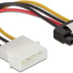 DeLock Cable Power Connection Molex Male Sata 20 15-Pin Sata - 4-Pin Molex Cable 0.15m Πολύχρωμο 60120