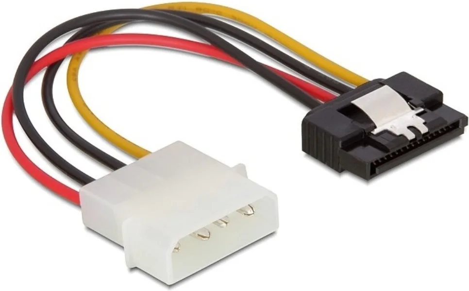 DeLock Cable Power Connection Molex Male Sata 20 15-Pin Sata - 4-Pin Molex Cable 0.15m Πολύχρωμο 60120 - Image 1