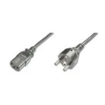 Digitus Schuko - IEC C13 Cable 1.2m Μαύρο AK-440110-012-S