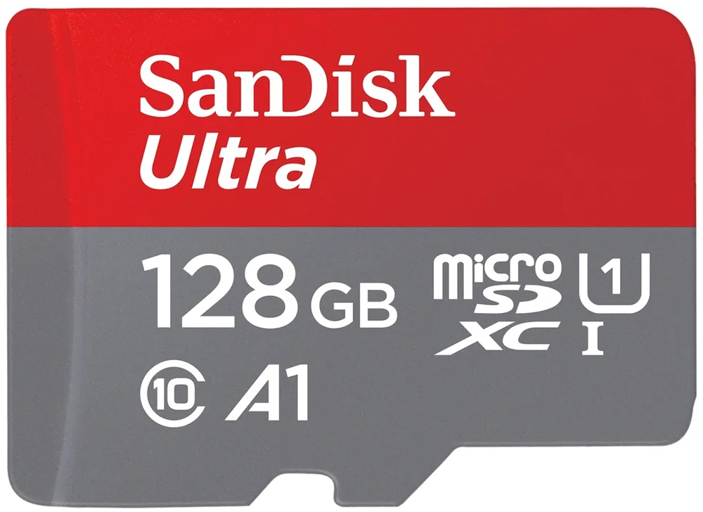 Sandisk Ultra microSDXC 128GB U1 A1 UHS-I 140MB/s με αντάπτορα - Image 1