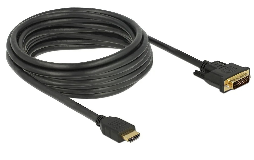 DeLock Cable DVI-D male - DVI-D male 5m (85656) - Image 1