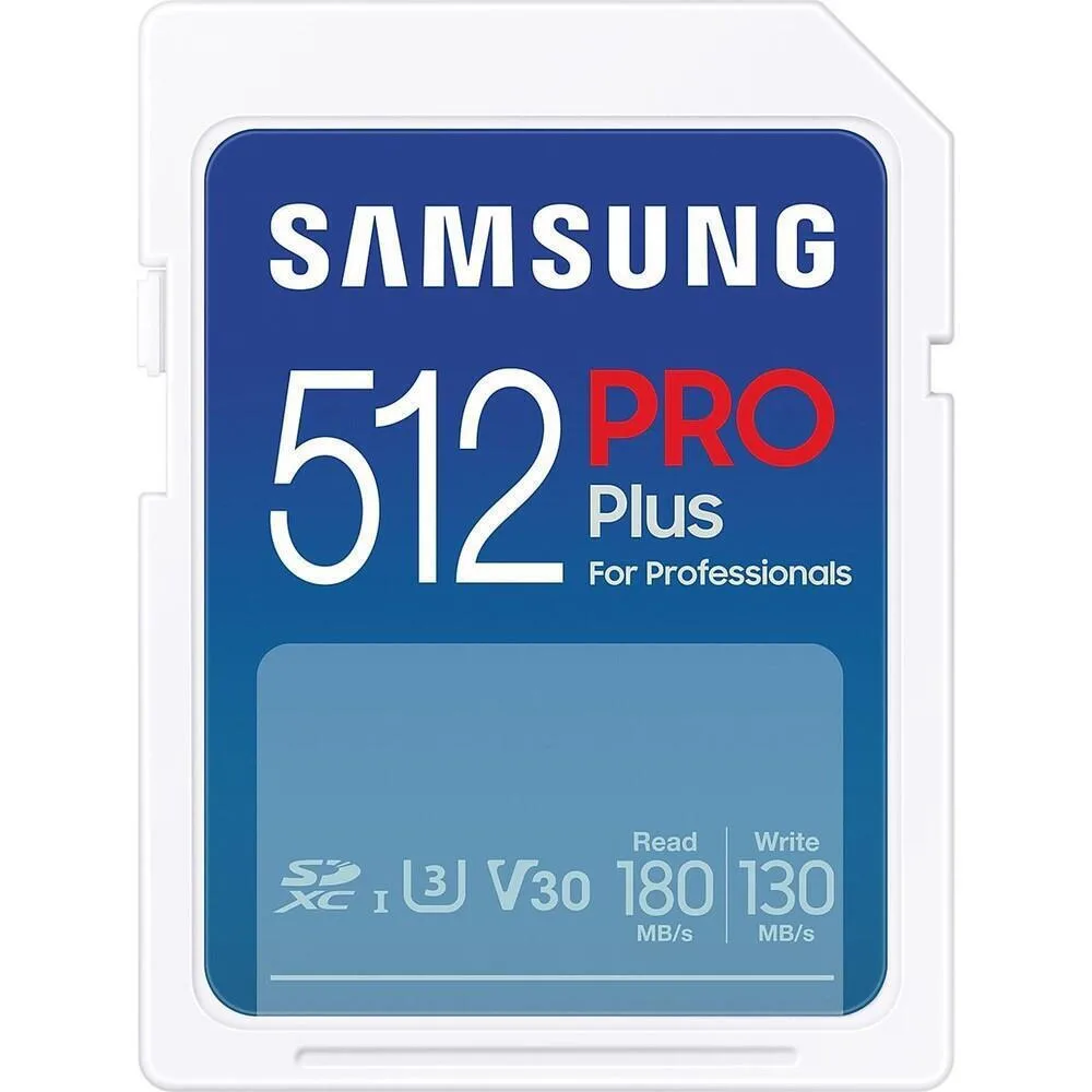 Samsung PRO Plus SDXC 512GB U3 V30 UHS-I 180MB/s - Image 1