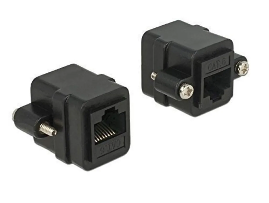 20240808171930_delock_rj45_adapter_rj45_jack_to_rj45_jack_panel_mount_cat_6_utp.jpeg DeLock RJ45 Adapter 1τμχ 85124 - Image 1