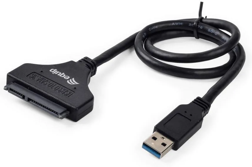20240808172039_equip_usb_3_0_to_sata_adapter.jpeg Equip 133471 USB 3.0 to SATA Adapter Μαύρο - Image 1