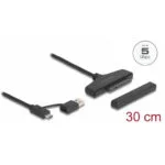 DeLock 61042 USB/USB-C σε SATA για 2.5" HDD/SSD 6Gbps Μαύρο