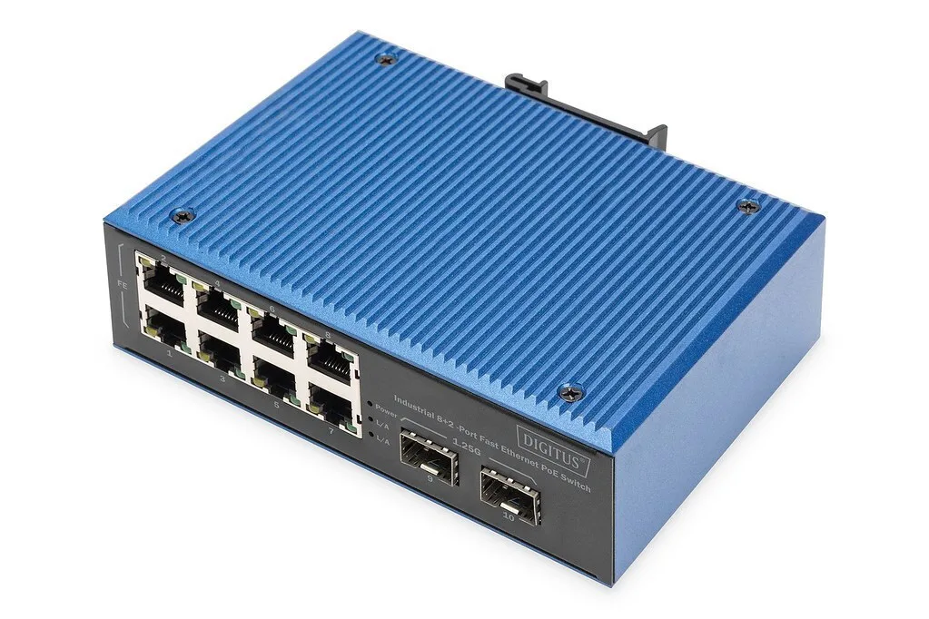 Digitus DN-651147 Unmanaged L2 PoE Switch με 8 Θύρες Gigabit (1Gbps) Ethernet και 2 SFP Θύρες - Image 1