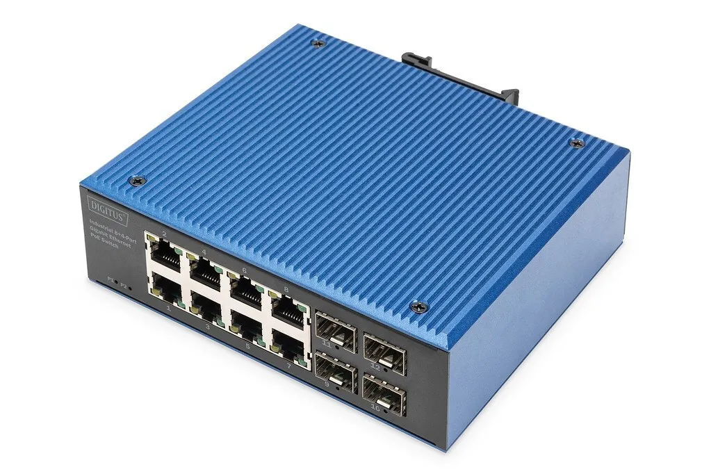 Digitus DN-651153 Unmanaged L2 PoE Switch με 8 Θύρες Gigabit (1Gbps) Ethernet και 4 SFP Θύρες - Image 1