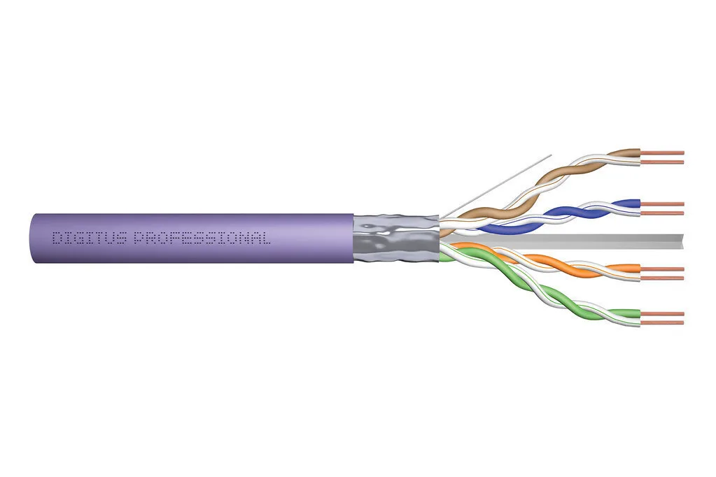 Digitus F/UTP Cat.6 (Gigabit) Καλώδιο Δικτύου Ethernet χωρίς ακροδέκτες 305m Μωβ DK-1623-VH-305 - Image 1