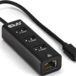 Club3D Hub 3 Θυρών USB 2.0 με σύνδεση USB-C / Ethernet CSV-1549