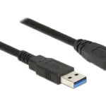 DeLock Regular USB 3.0 to micro USB Cable Μαύρο 1,5m (85073)