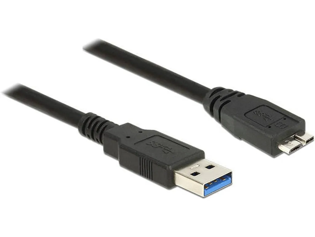 DeLock Regular USB 3.0 to micro USB Cable Μαύρο 1,5m (85073) - Image 1