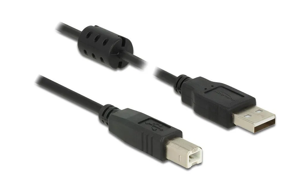 20240809133525_delock_usb_2_0_cable_usb_a_male_usb_b_male_5m_84899.jpeg DeLock USB 2.0 Cable USB-A male - USB-B male 5m (84899) - Image 1