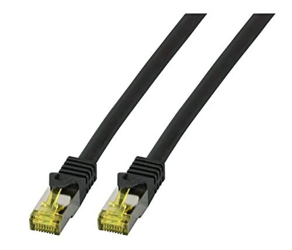 EFB S/FTP Cat.6a (Gigabit) Καλώδιο Δικτύου Ethernet 1m Μαύρο MK7001.1B - Image 1