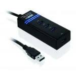 iBox Hub 4 Θυρών USB 2.0 με σύνδεση USB-A IUH3FB