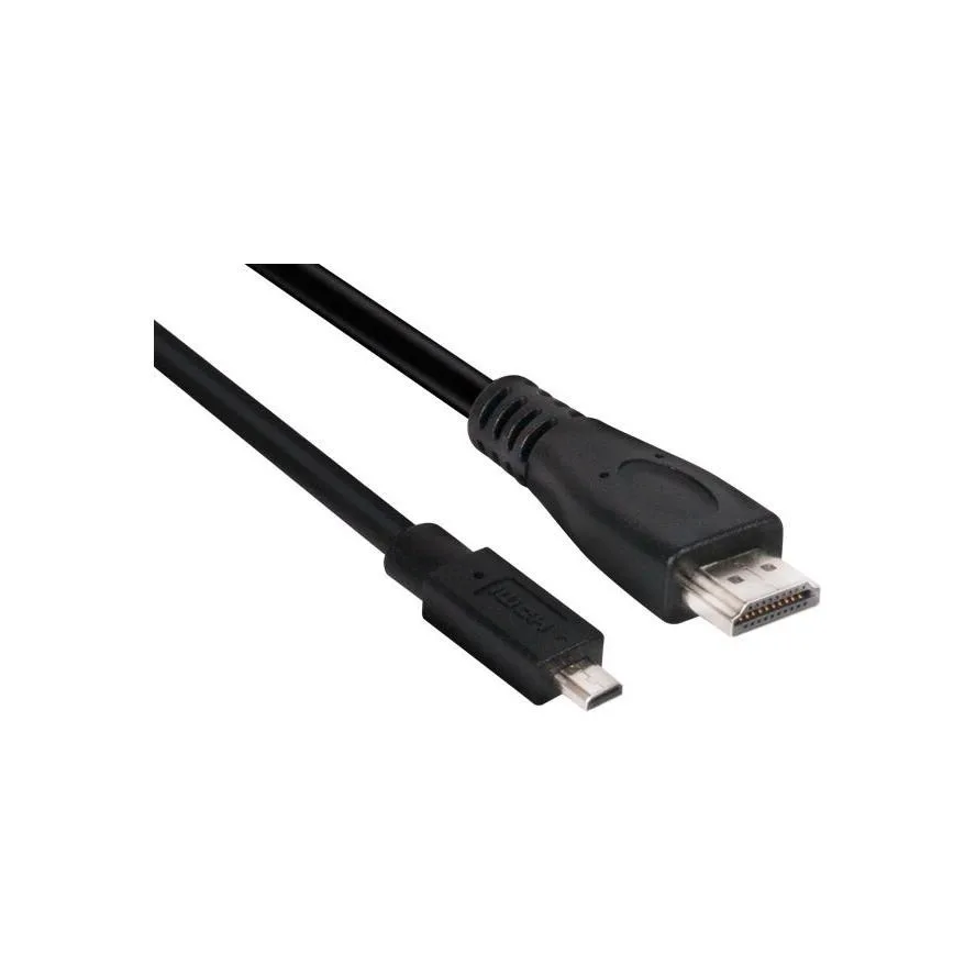 Club3D HDMI 1.4 High Speed 1080p 120Hz Angle Cable HDMI male - micro HDMI male 1m Μαύρο CAC-1351 - Image 1