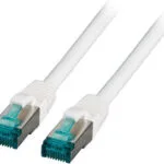 EFB S/FTP Cat.6a (Gigabit) Καλώδιο Δικτύου Ethernet 0.25m Λευκό MK6001.0,25W