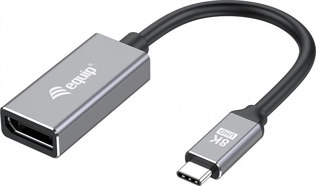 Equip Μετατροπέας USB-C male σε DisplayPort female Γκρι (133493) - Image 1