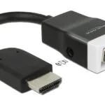DeLock Μετατροπέας HDMI male σε 3.5mm / VGA female 1τμχ 65587