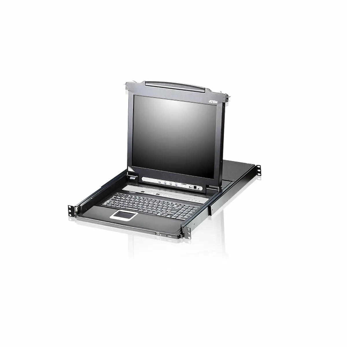 20240809144553_aten_8_port_ps_2_usb_vga_single_rail_lcd_kvm_switch_cl5708m.jpeg Aten 8-Port PS/2-USB VGA Single Rail LCD KVM Switch CL5708M - Image 1