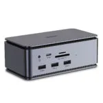 Lindy Dst-pro USB-C / USB-A Docking Station με 4K PD Ethernet Γκρι
