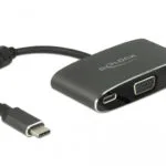 DeLock 62992 USB-C Docking Station με 4K PD Γκρι