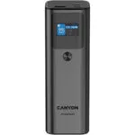 Canyon PB-2010 Power Bank 27000mAh 140W με Θύρα USB-A και 2 Θύρες USB-C Power Delivery / Quick Charge 3.0 Γκρι