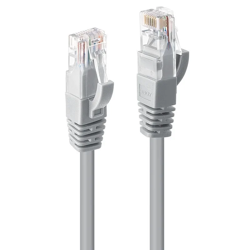 Lindy U/UTP Cat.6 (Gigabit) Καλώδιο Δικτύου Ethernet 0.3m Γκρι 48000 - Image 1