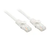 Lindy U/UTP Cat.6 (Gigabit) Καλώδιο Δικτύου Ethernet 0.3m Λευκό 48200