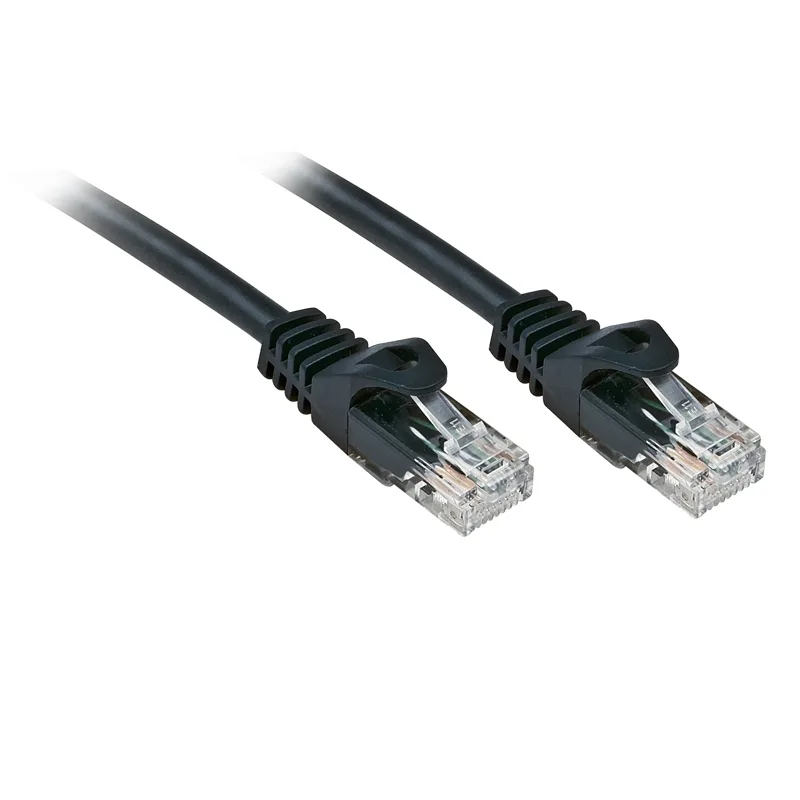 Lindy U/UTP Cat.6 (Gigabit) Καλώδιο Δικτύου Ethernet 1m Μαύρο 48192 - Image 1