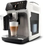 Philips Series 4400 Αυτόματη Μηχανή Espresso 1500W Πίεσης 15bar για Cappuccino με Μύλο Άλεσης Λευκή