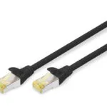 Digitus S/FTP Cat.6a (Gigabit) Καλώδιο Δικτύου Ethernet 0.5m Μαύρο DK-1644-A-005/BL