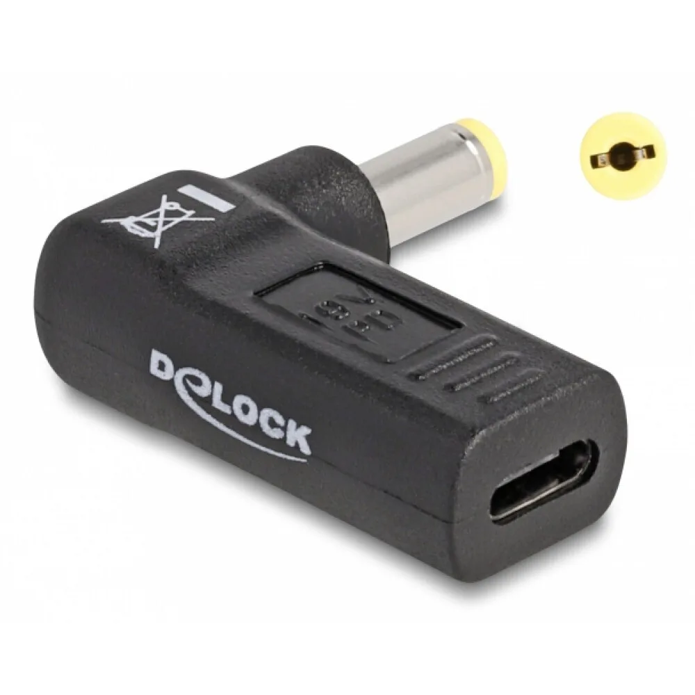 DeLock Βύσμα για Φορτιστή USB-C σε Acer 5.5x1.7mm 90° - Image 1